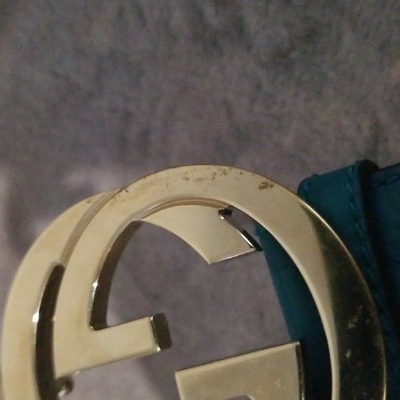 💙GUCCI BEAUTIFUL BLUE GG BELT💙 95-38 You can't get this 1 anywhere! - Picture 6 of 7
